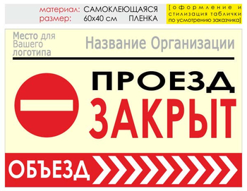 Информационный щит "объезд справа" (пленка, 60х40 см) t13 - Охрана труда на строительных площадках - Информационные щиты - Магазин охраны труда и техники безопасности stroiplakat.ru